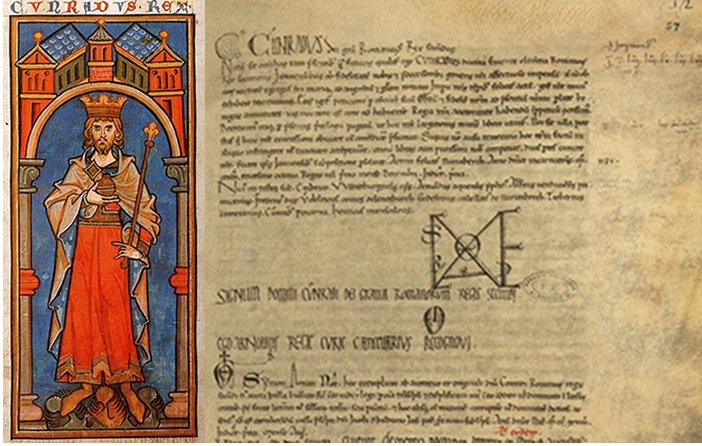 Copia autentica del Diploma di Corrado II del 1138 eseguita nel 1229. Per gentile concessione dell'Archivio di Stato di Genova