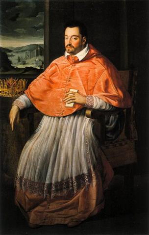 ritratto di un giovane Ferdinando I in abiti cardinalizi (Granduca di Toscana 1587-1609)