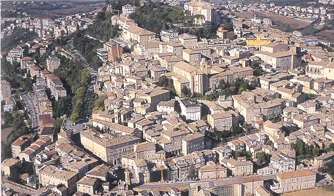 Fermo - Veduta aerea del centro storico