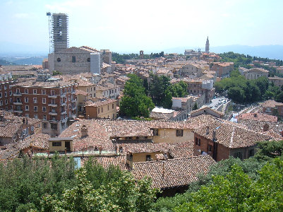 Veduta della città di Perugia