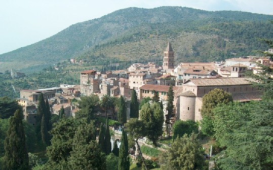 Veduta del centro storico di Tivoli (RM)