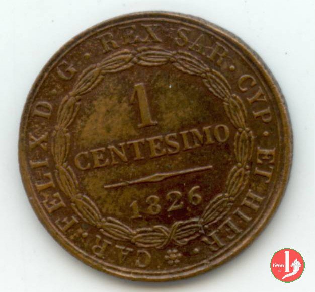 1 centesimo 1826 (Torino)