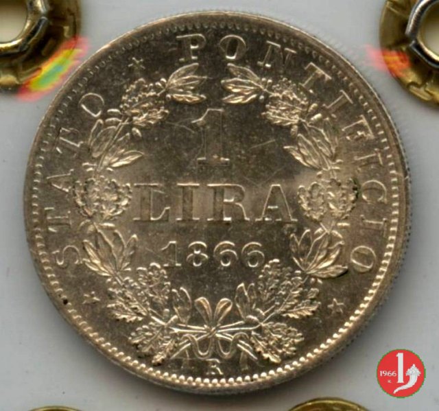 1 lira 1866 (Roma)