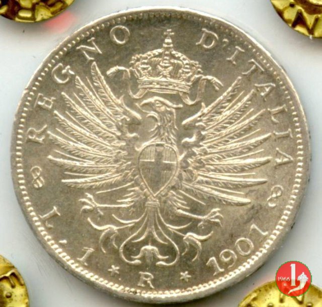 1 lira aquila sabauda 1901 (Roma)