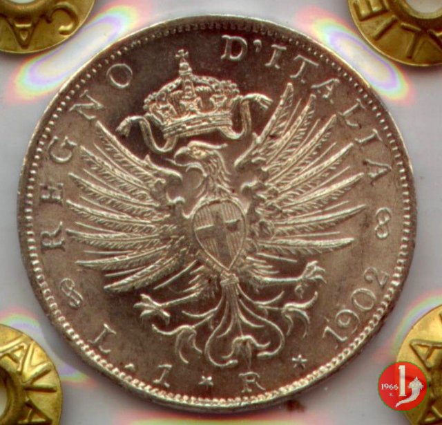 1 lira aquila sabauda 1902 (Roma)