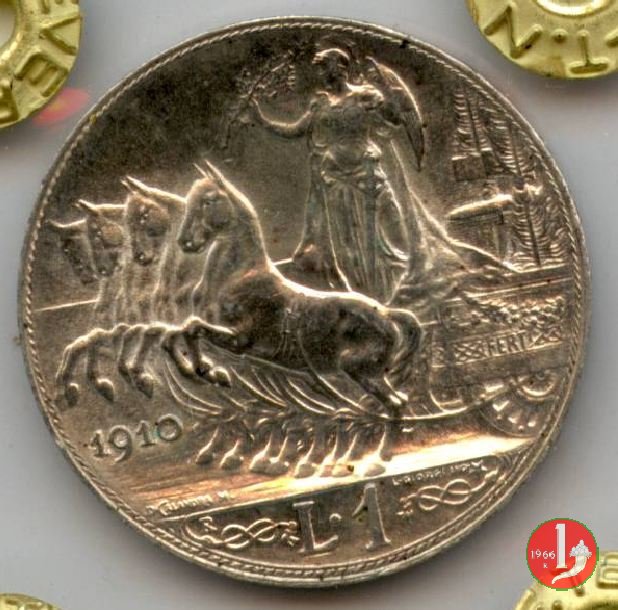 1 lira quadriga veloce 1910 (Roma)