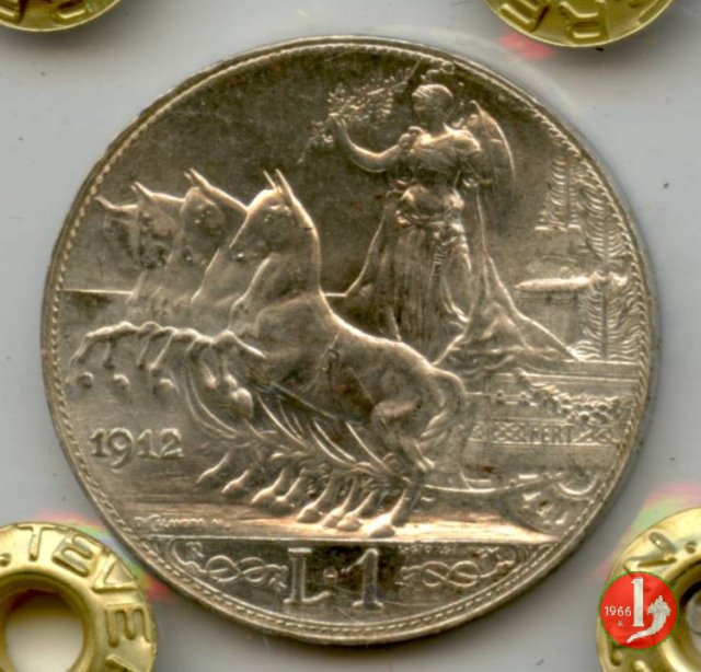 1 lira quadriga veloce 1912 (Roma)