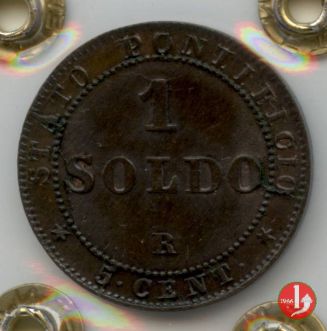 1 soldo o 5 centesimi 1867 (Roma)