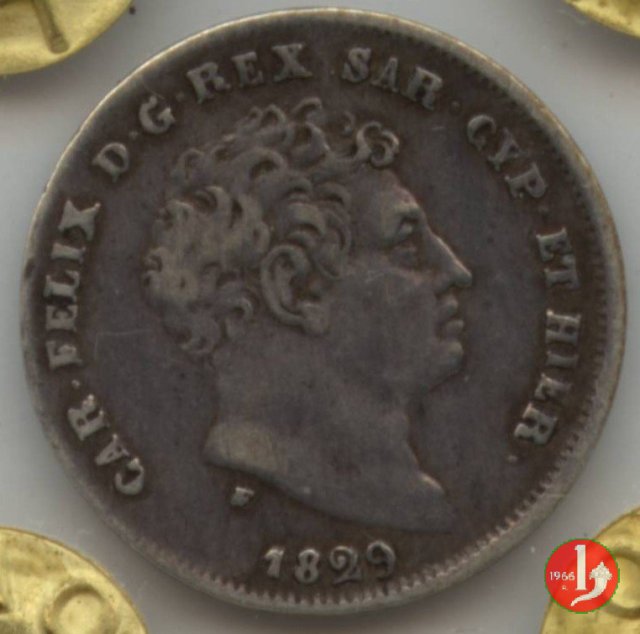 25 centesimi 1829 (Genova)