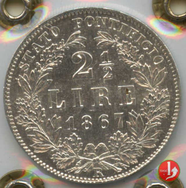 2,5 lire 1867 (Roma)