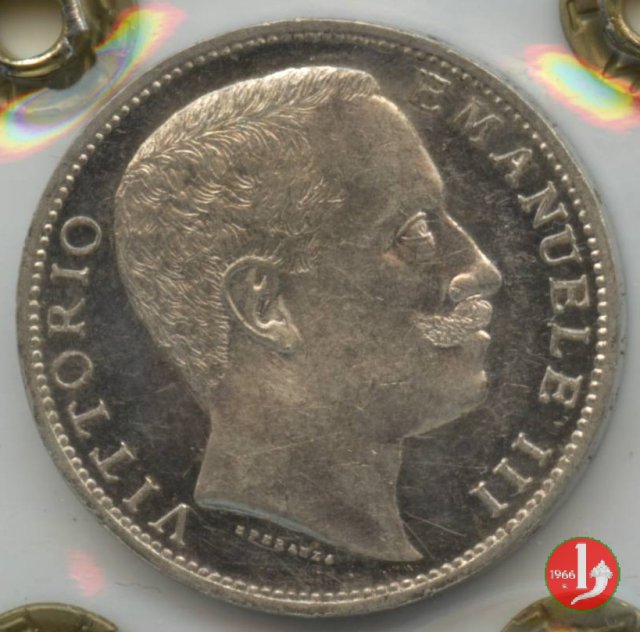 2 lire aquila sabauda 1906 (Roma)