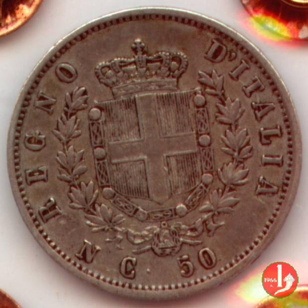 50 centesimi stemma 1862 (Napoli)