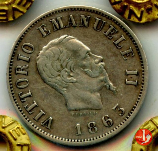 50 centesimi stemma 1863 (Milano)