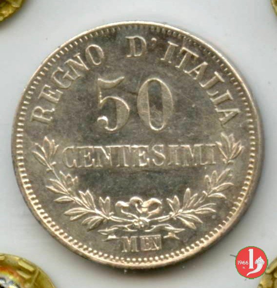 50 centesimi valore 1867 (Milano)