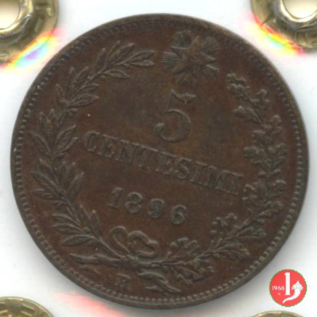 5 centesimi 1896 (Roma)