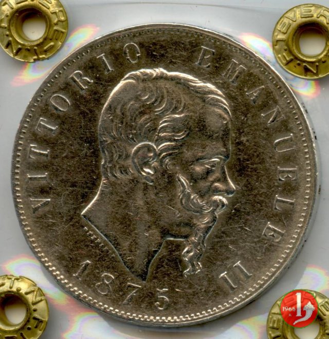 5 lire o scudo 1875 (Milano)