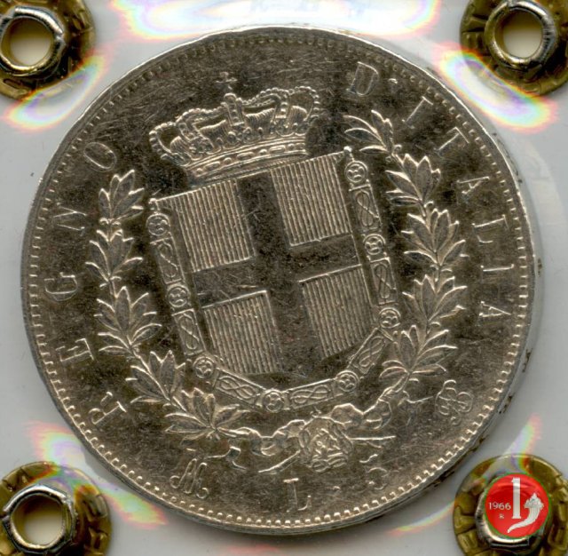 5 lire o scudo 1875 (Milano)