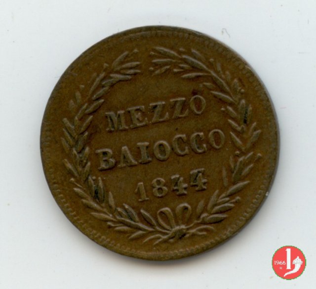 Mezzo Baiocco 1844 (Roma)