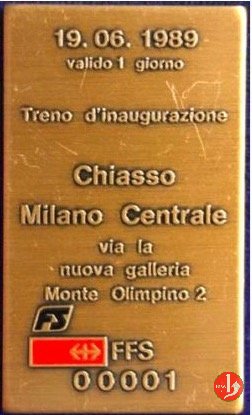 Chiasso - FS Biglietto Speciale 1989