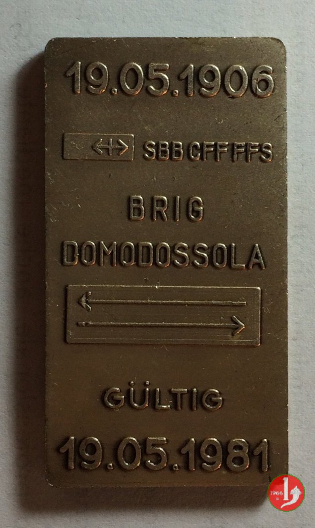 Domodossola - FS Biglietto Speciale 1981