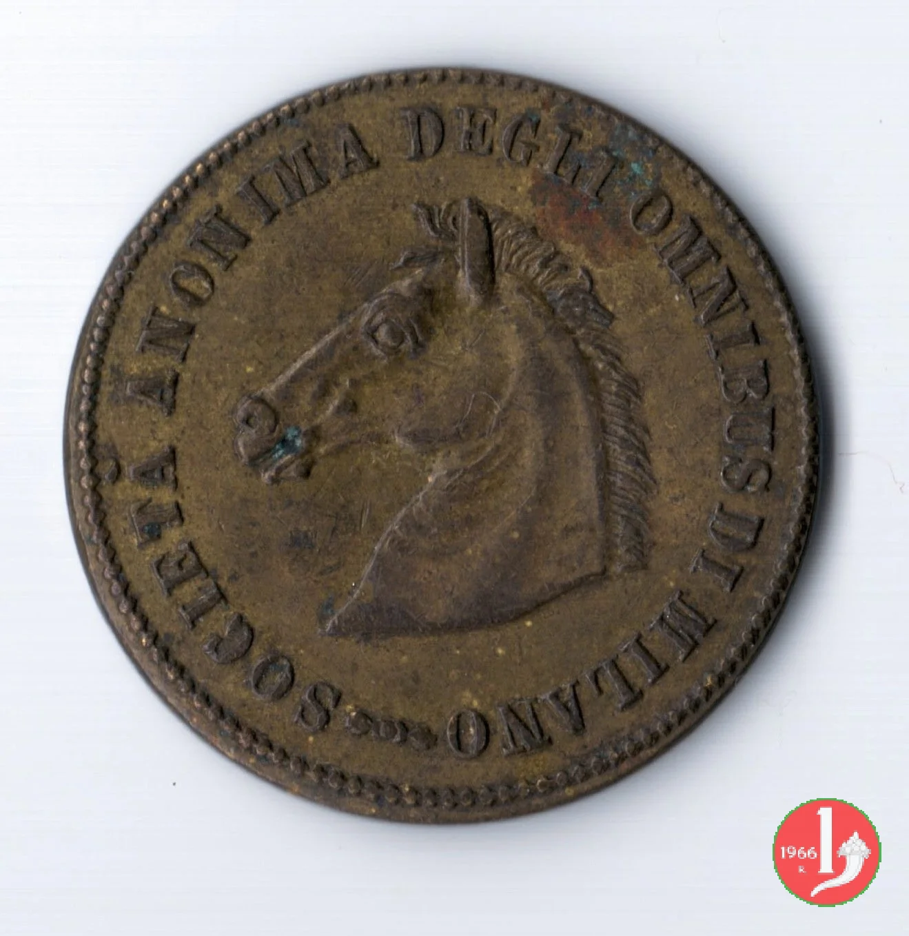 Milano - Societ&agrave; Anonima degli Omnibus con cavallo 