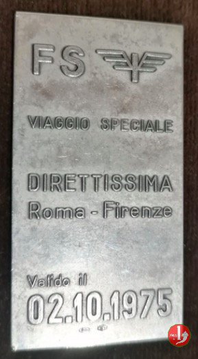 Roma - FS Biglietto Speciale Firenze 1975