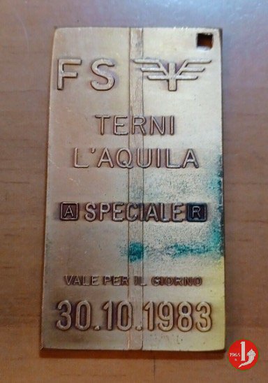 Terni - FS Biglietto Speciale 1983