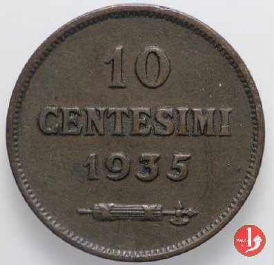 10 centesimi 1935 (Roma)