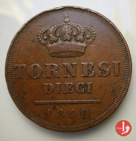 10 Tornesi 1840 (Napoli)