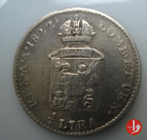 1/4 di lira 1822 (Venezia)