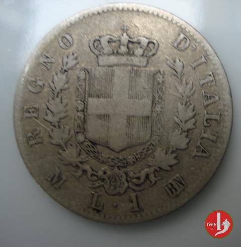 1 lira stemma 1863 (Milano)