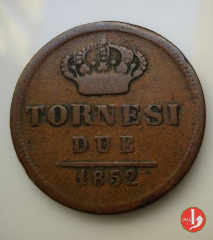 2 Tornesi 1852 (Napoli)