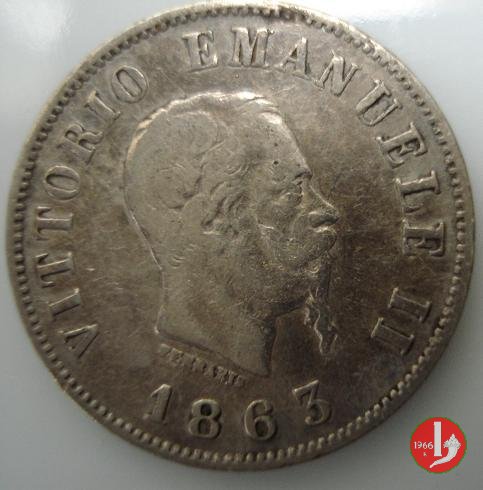 50 centesimi stemma 1863 (Milano)