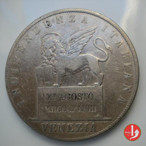 5 lire 11 agosto 1848 1848 (Venezia)