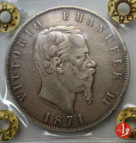 5 lire o scudo 1871 (Milano)