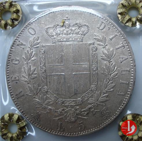 5 lire o scudo 1872 (Milano)