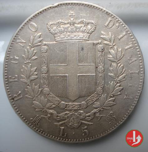 5 lire o scudo 1874 (Milano)