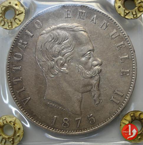 5 lire o scudo 1875 (Roma)