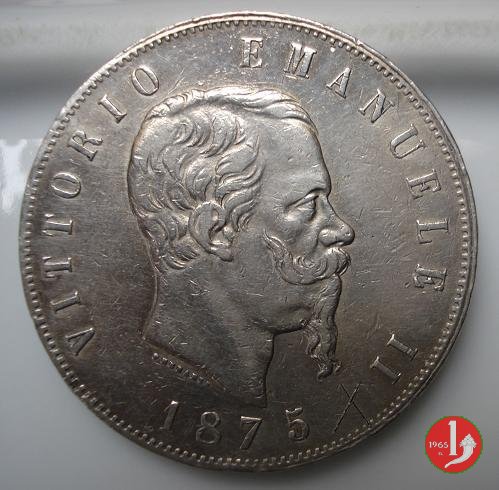 5 lire o scudo 1875 (Milano)