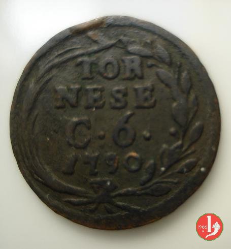 Tornese 3° tipo 1790 (Napoli)