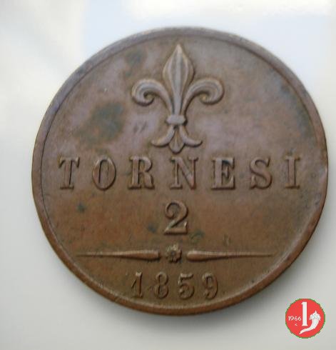 2 Tornesi 1859 (Napoli)