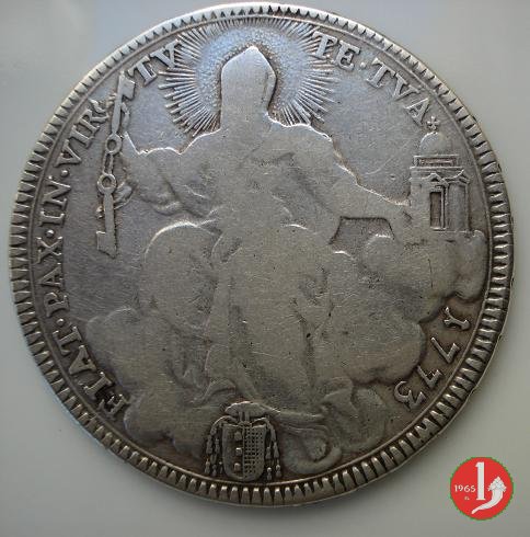 mezzo scudo romano 1773 (Roma)