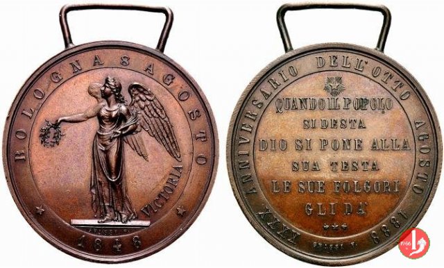 40° Anniv. del 1848 Insurrezione di Bologna -1888 1888 40° Anniv. del 1848 Insurrezione di Bologna -1888 1888