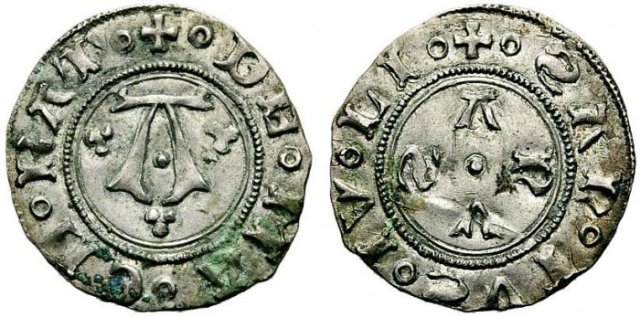 Bolognino (A con trifogli, anellini, e altri) 1392-1447 (Macerata)