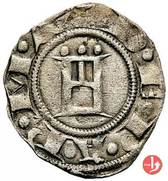 Denaro Imperiale con il castello 1313-1322 (Parma)