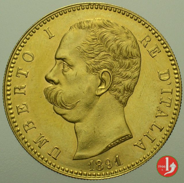 100 lire 1891 (Roma)