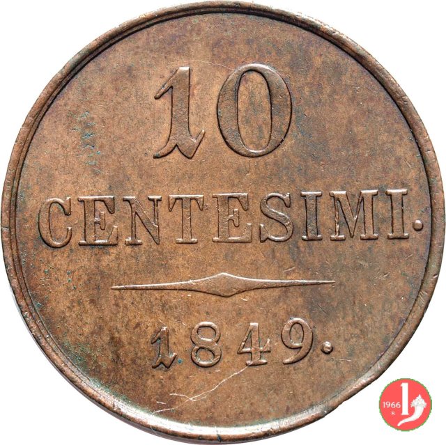 10 centesimi 1849 (Milano)