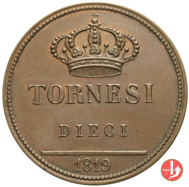 10 tornesi 1819 (Napoli)