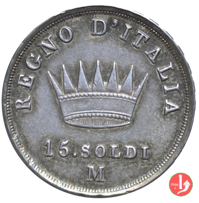 15 soldi 1814 (Milano)