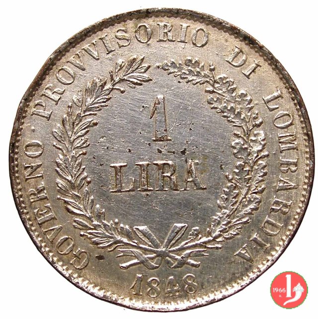 1 Lira Progetto 1848 (Milano)